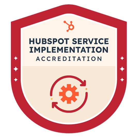 HubSpot Service Implementation Accreditation Badge
